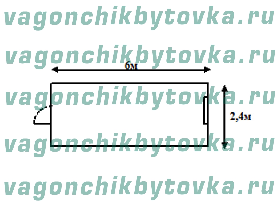 Офис из металлической бытовки 6м